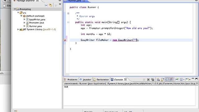 Writing to a File - EasyWriter.java смотреть онлайн