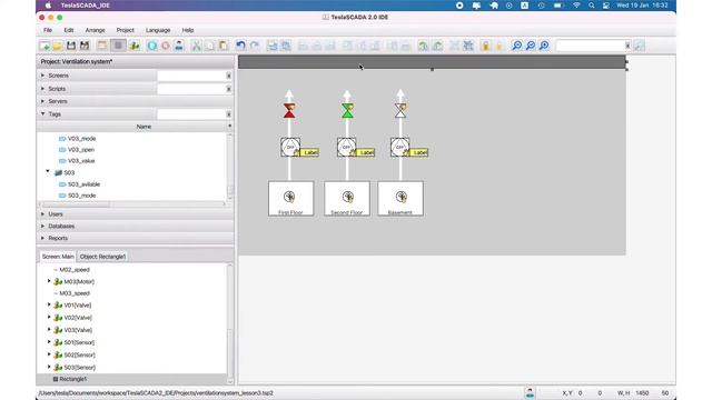 SCADA Урок 3. Tesla SCADA для начинающих. Проектирование экранов.