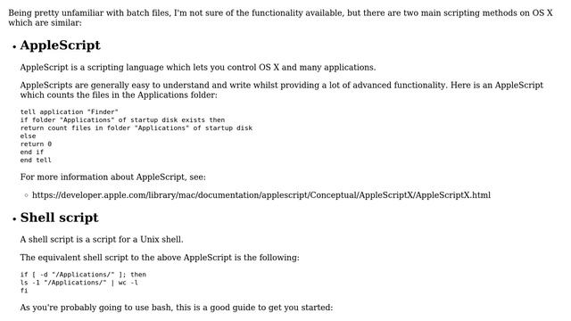 Apple: What is an alternative to a BAT file on Mac? смотреть онлайн