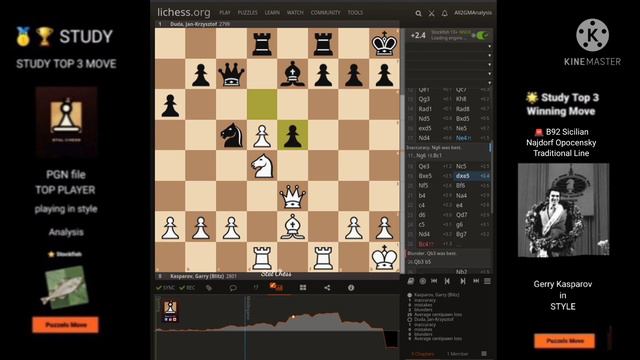 k12 🌈STUDY TOP 3 WinMove #SicilianSC #NajdorfSC Opocensky 🐘 #KasparovSC 2801 VS #DudaSC 2799 #scPGN смотреть онлайн