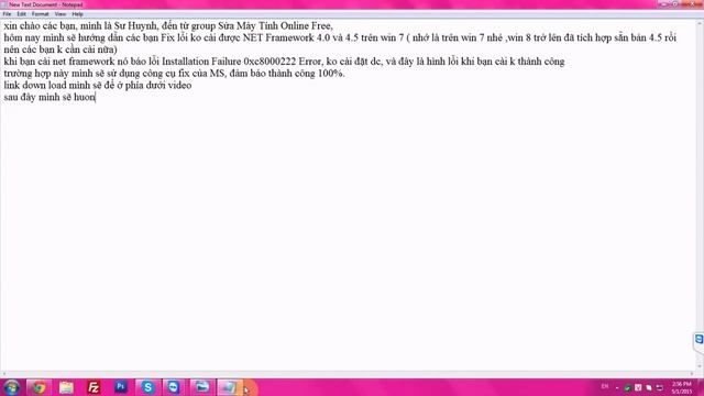 Khắc Phục Lỗi Không Cài Đặt Được Net Framework 4.5 - Lỗi 0xc8000222 смотреть онлайн