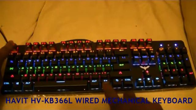HAVIT HV-KB366L Wired Mechanical Keyboard (Black) смотреть онлайн