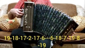 В ЛУННОМ СИЯНИИ/ Разбор на гармони/Нижегородская гармонь/ Цифры