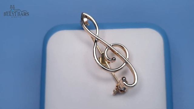Брошка скрипичный ключ золотистая смотреть онлайн