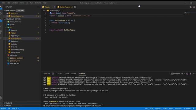 PrimeReact button onclick смотреть онлайн