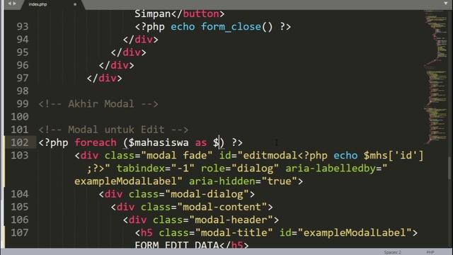 #11. Edit data menggunakan Modal pada Bootstrap Framework Codeigniter смотреть онлайн