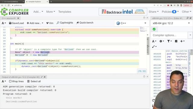 C++ Casting - Part 4 - static_cast vs dynamic_cast (Interview Question) смотреть онлайн