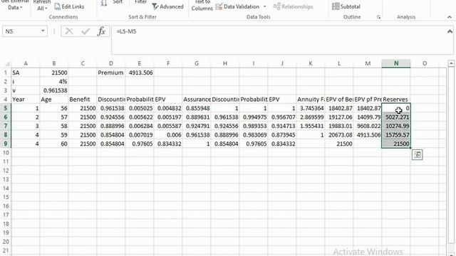 PROFIT TESTING IN EXCEL (CONVENTIONAL PRODUCTS) смотреть онлайн