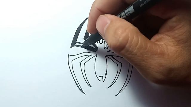 How to draw Tattoo Spider easy step by step смотреть онлайн
