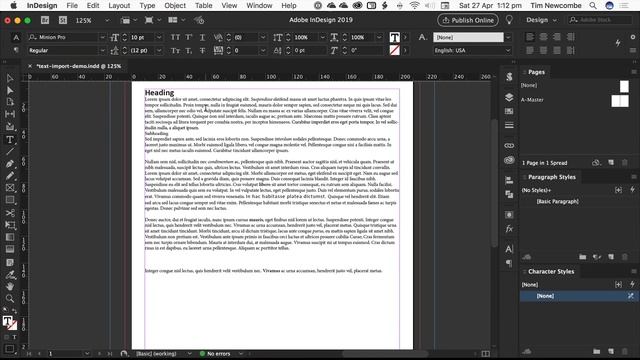 How to import Word text into InDesign without losing basic formatting смотреть онлайн