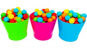 Яркие Ведерки с Сюрпризами - Учим Цвета в Развивающем видео