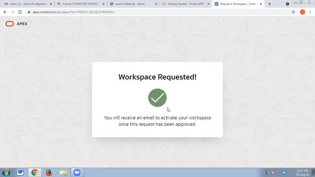 Oracle apex workspace creation for DBMS LAB смотреть онлайн
