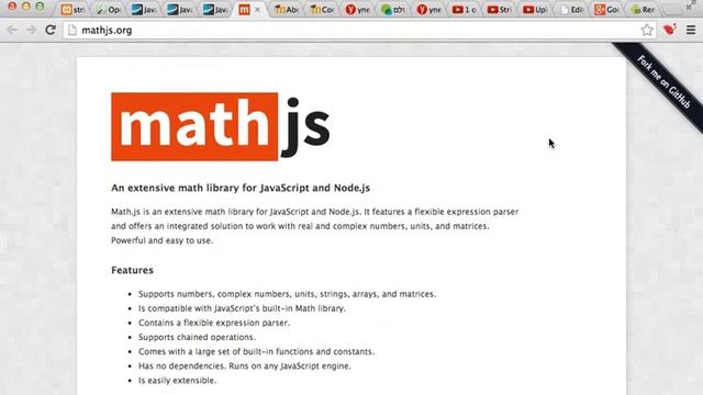 Math.js Overview смотреть онлайн