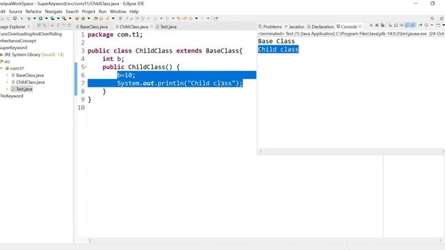 Java Tutorial: Constructors in Inheritance in Java | part 50 смотреть онлайн