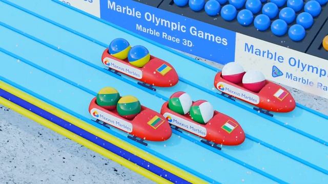 Marble Race Winter Olympic Games - Bobsleigh - Marble Race Countries смотреть онлайн