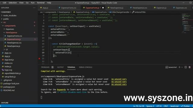 Lecture 15 ReactJS Alternative Of Multiple UseState() | reactjs projects смотреть онлайн