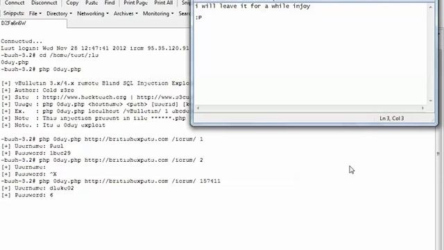 vBulletin 3.x/4.x remote Blind SQL Injection Exploit смотреть онлайн