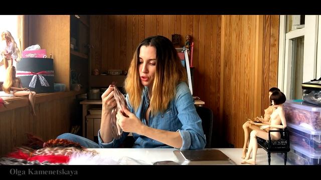 Виды волос для кукольных париков и прошивки. Нюансы работы с ними. смотреть онлайн