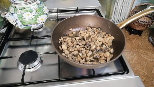 Гречневая каша с грибами и луком смотреть онлайн