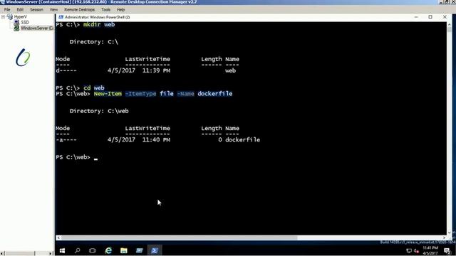 Creating container through scripts using dockerfile Windows 2016 смотреть онлайн