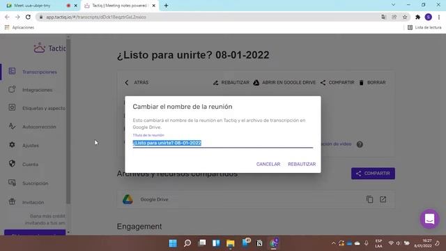 Transcribir Videos, Reuniones, Clases de Google Meet a Texto automáticamente en tiempo real - 2022 смотреть онлайн