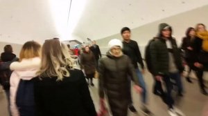 Переход со станции Чистые пруды на станцию Тургеневская