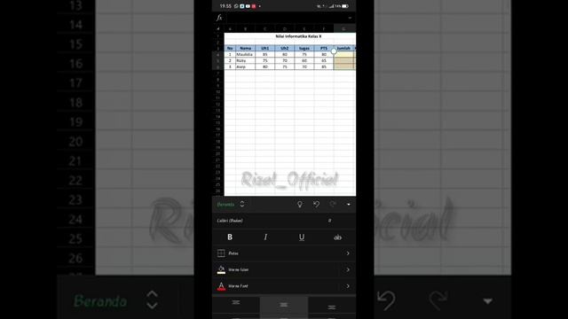 Praktek Ms. Excel Dengan APK Excel Pada Hp Android смотреть онлайн