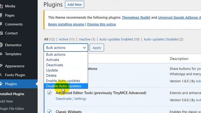 How To Disable Auto Update for Plugins in WordPress смотреть онлайн