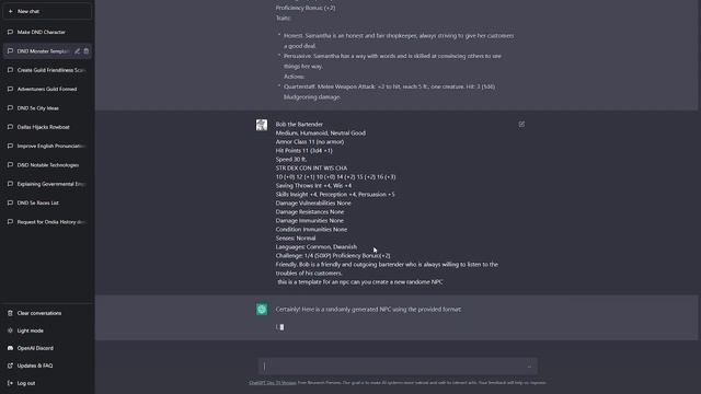 How To Use Chat GPT To Make And Insert Quick Characters/ Monsters Into Fantasy Ground