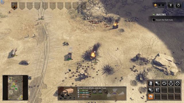 1940 Afrika Korps Campaign & Italian Units Advance | Sudden Strike 4 Desert War Gameplay смотреть онлайн