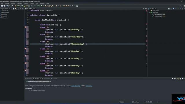 How to use switch statement in Java смотреть онлайн