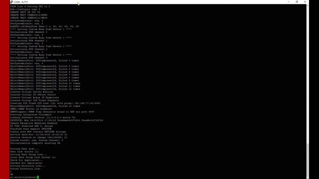 Сброс настроек безопасности IP Office 500v2 при помощи Com-порт и PuTTy смотреть онлайн