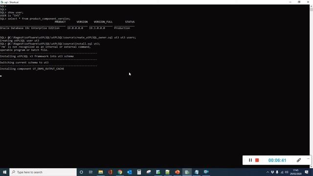 How to install utPLSQL framework on Oracle 19c - easy 3 steps !! DevOps for Oracle Database... смотреть онлайн