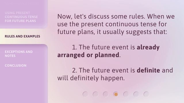 Mastering the Present Continuous Tense for Future Personal Plans смотреть онлайн