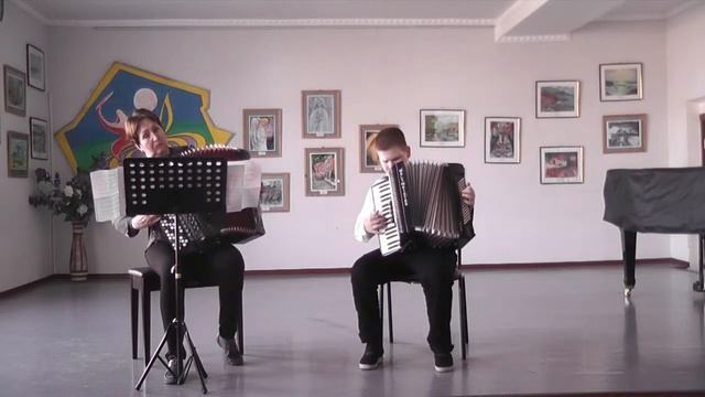 1210-1-д Владислав Борта, Ирина Вовнянко. А. Андреев Вальс "Грёзы" смотреть онлайн