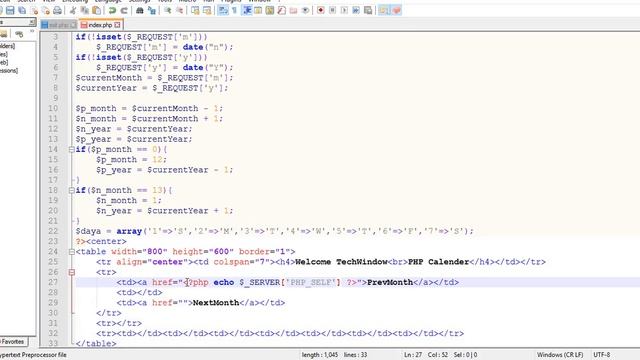 Learn PHP Calendar only using PHP 2 смотреть онлайн