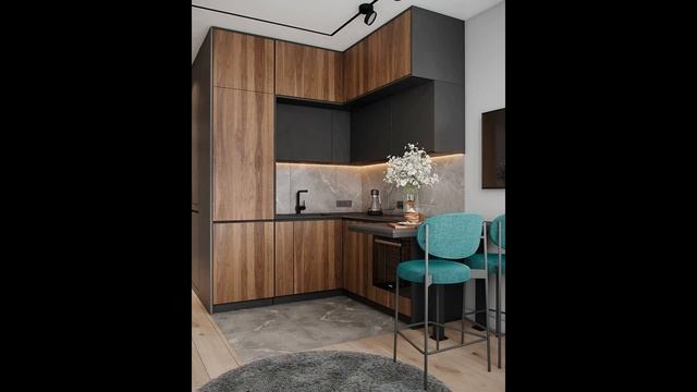 #Кухня #дизайн 2022-2023. Креативные цвета и материалы.