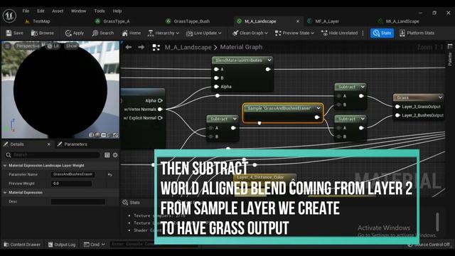 Unreal Engine 5 Landscape Grass Output - Erasing Grass | Landscape Grass Type | #Open World Game #5 смотреть онлайн