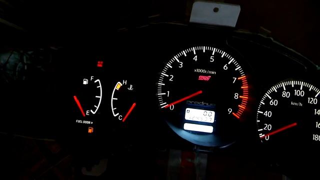 Пересвет приборки Subaru STI смотреть онлайн