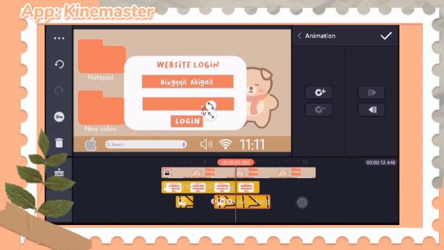 How to make cute computer login intro  ʕ •ᴥ•ʔ + Computer icon | watch me edit! смотреть онлайн