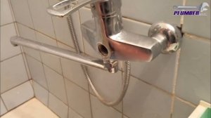 Ремонт переключателя на душ в корпусе смесителя для ванны - замена кран-буксы. Видеоурок Пламбер