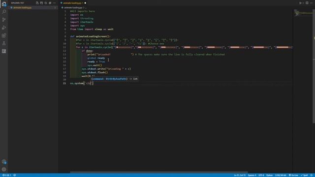 Animated python loading screen смотреть онлайн
