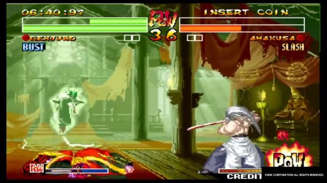 ACA NEOGEO SAMURAI SHODOWN IV Genjuro Playthrough смотреть онлайн
