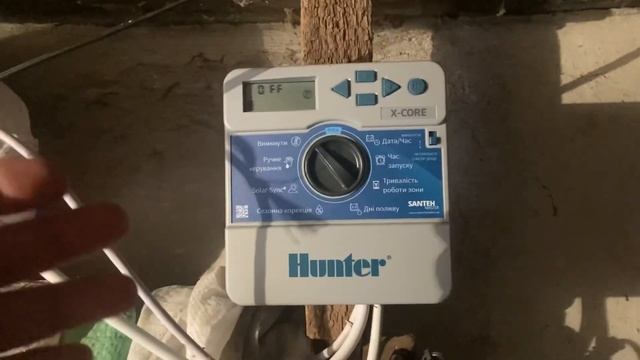 Как запустить проверочный полив Hunter 401-801, замена батарейки, обозначение подключение зон смотреть онлайн