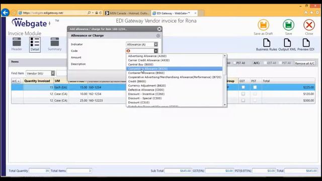 EDI RONA - How to create date entry invoices by EDI Gateway смотреть онлайн