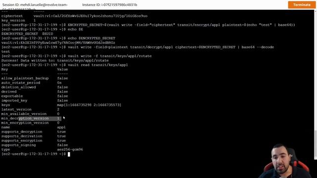 HashiCorp Vault secret engine transit- EaaS -La démonstration en français ! смотреть онлайн