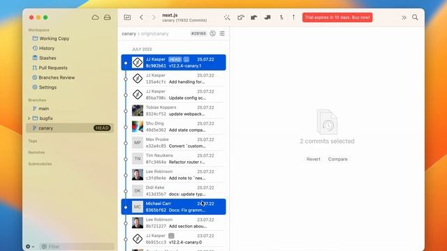 Kaleidoscope + Tower: Comparing Two Arbitrary Commits смотреть онлайн