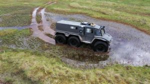 Вездеход КРЕЧЕТ. Испытания в Нижневартовских болотах. Июнь 2023 г.