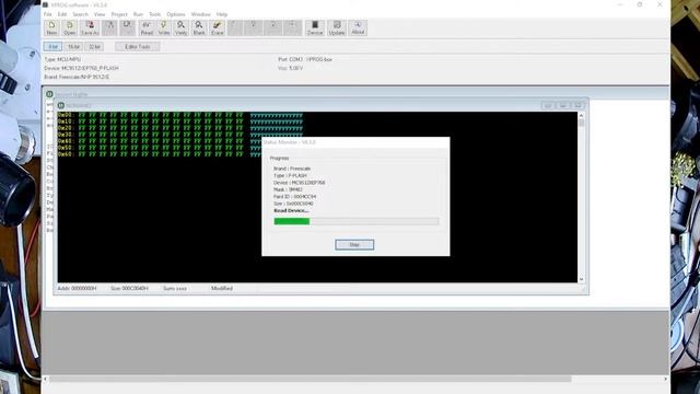 Reading eeprom & flash - 2011+ FORD Body Control Module's (BCM) with 9S12XEP768 - XPROG programmer смотреть онлайн