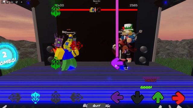 Neon rave dj but in fnf roblox... смотреть онлайн